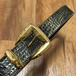 Vintage Elite Fresno California Snakeskin Belt